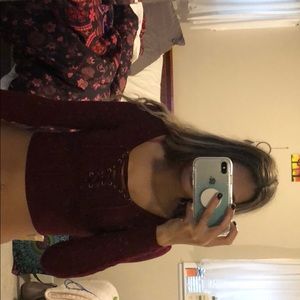 Sun and shadow Nordstrom brand crop top